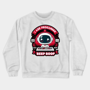 I Are Programmer Beep Boop Crewneck Sweatshirt